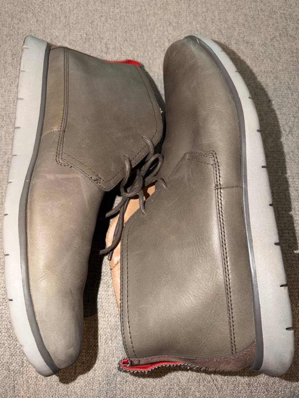 UGG FREAMON WATERPROOF BRINDLE GREY LEATHER CHUKKA DESERT BOOT